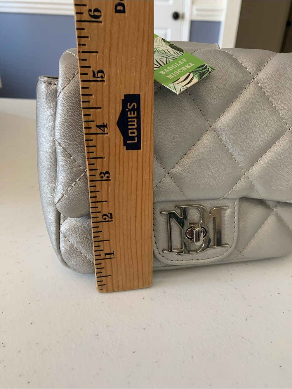 BADGLEY MISCHKA MINI Handbag and credit card wallet vegan leather NEW WITH TAGS - Picture 14 of 15